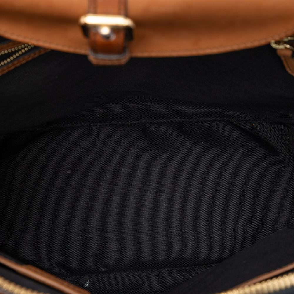 Pre-Loved Burberry Medium Haymarket Check Coated Canvas Orchard Bowling Bag - Picture 4 of 6
